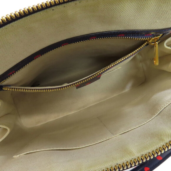 Gucci 620850 Horsebit Polka Dot Handbag Leather Women's GUCCI Bags